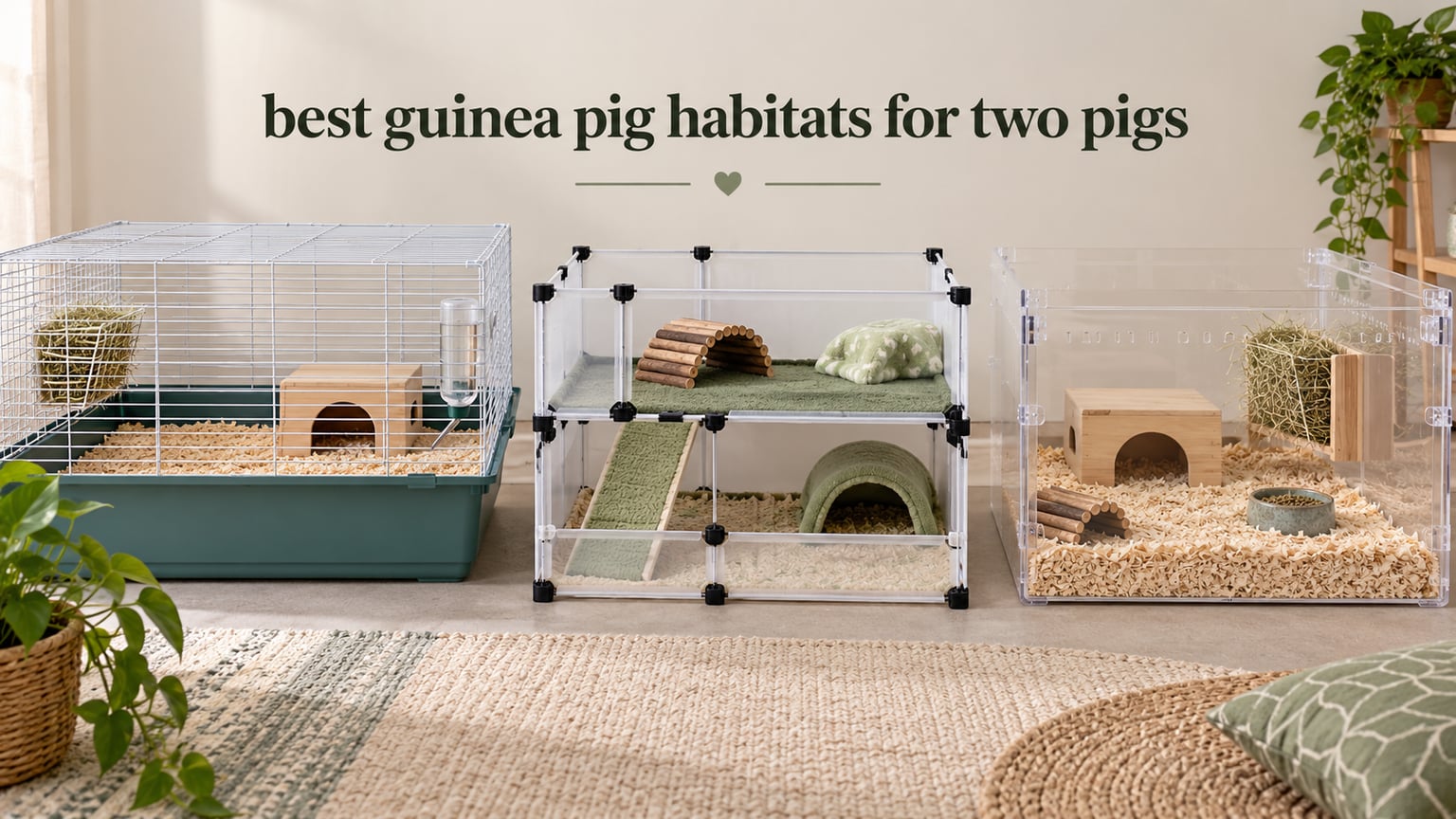 best guinea pig habitats for two pigs