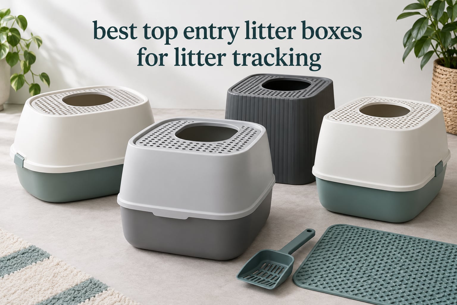 best top entry litter boxes for litter tracking