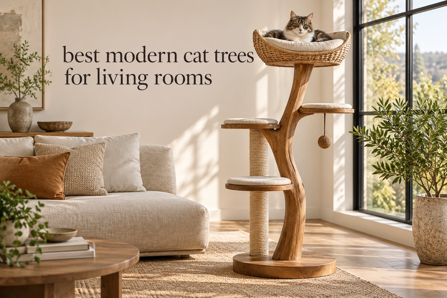 best modern cat trees for living rooms
