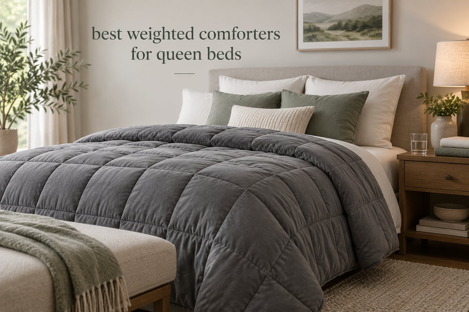 best weighted comforters for queen beds