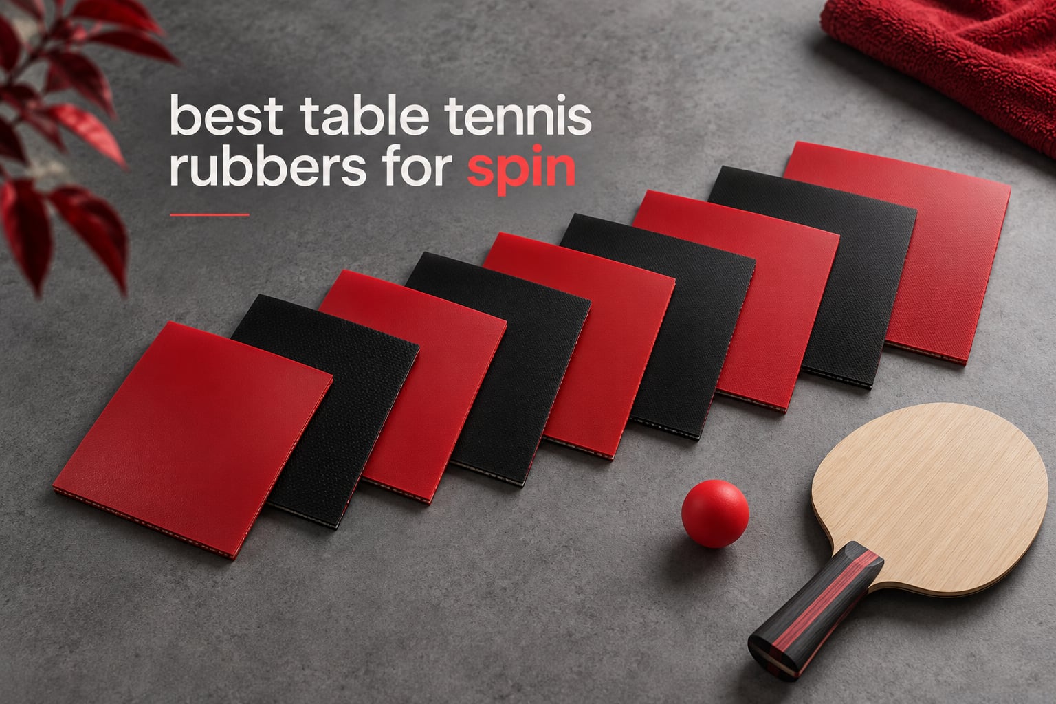 best table tennis rubbers for spin
