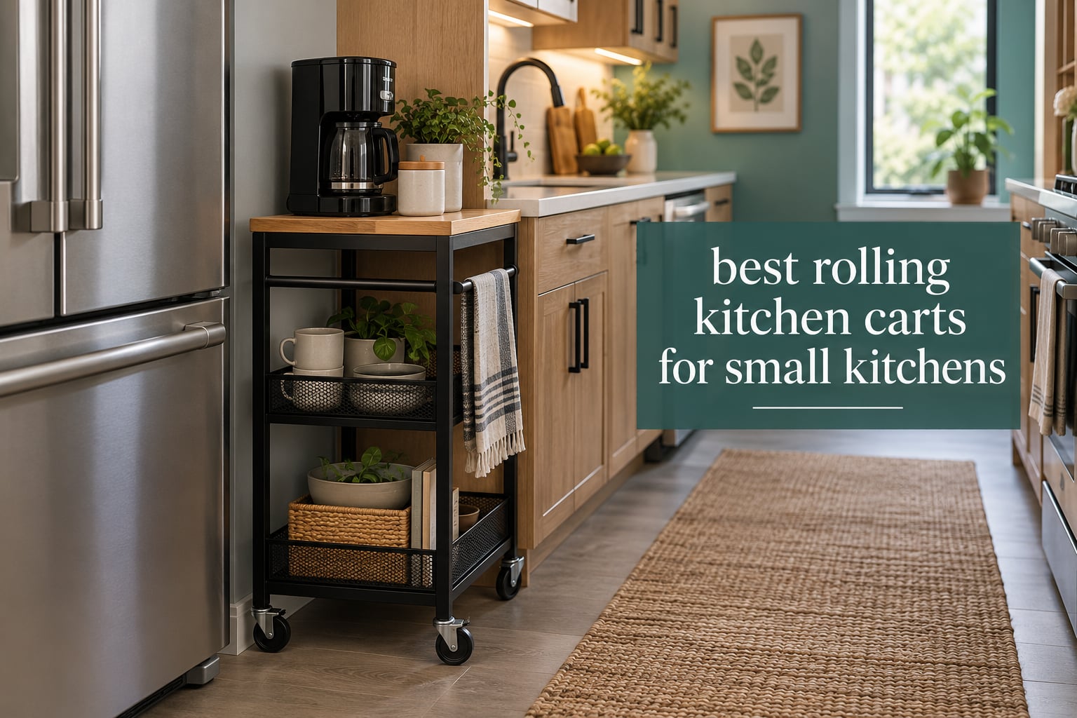 best rolling kitchen carts for small kitchens