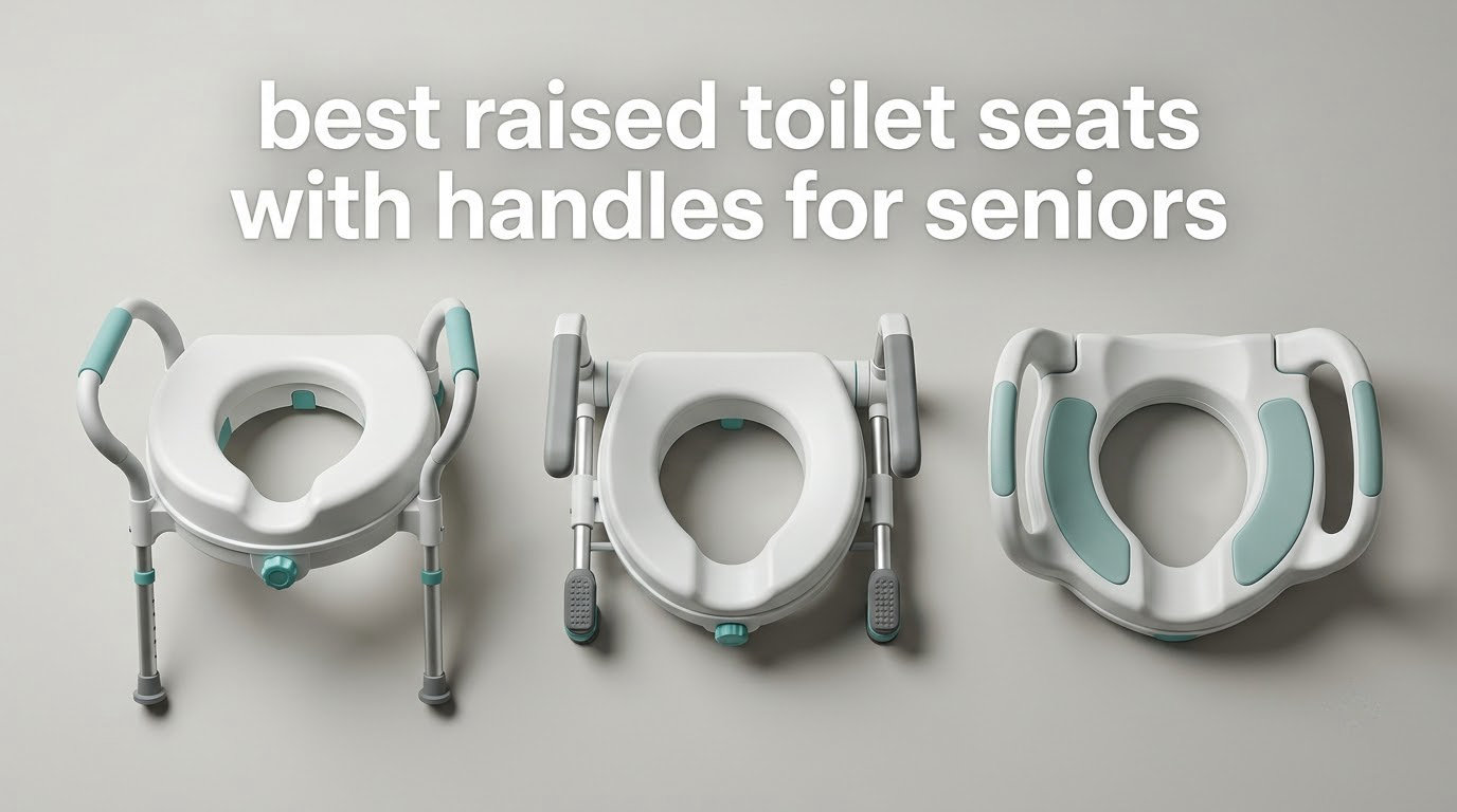 best raised toilet seats with handles for seniors