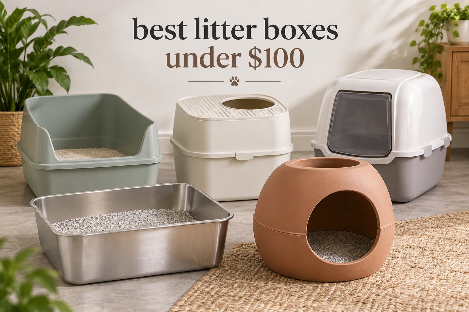 best litter boxes under $100