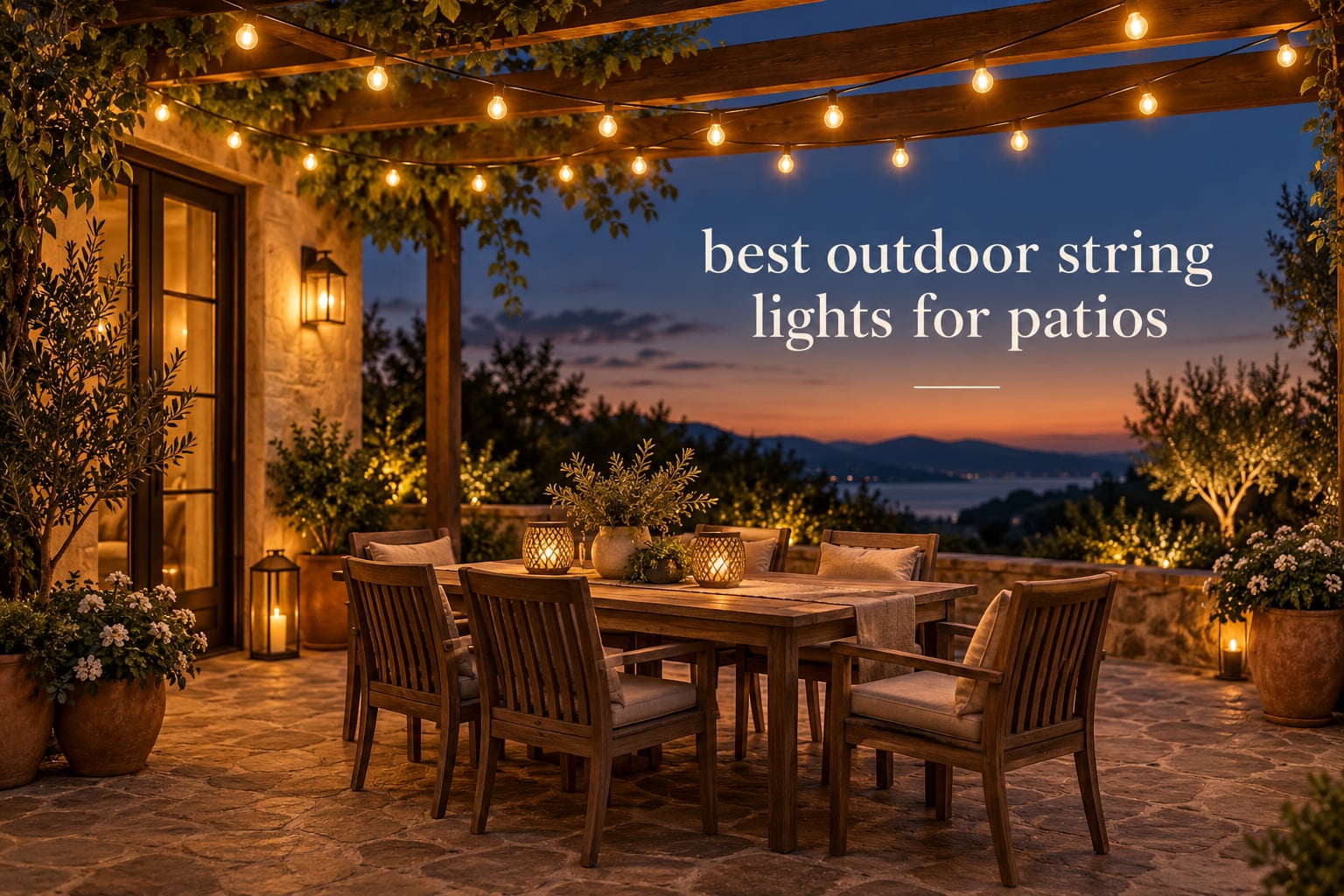 best outdoor string lights for patios
