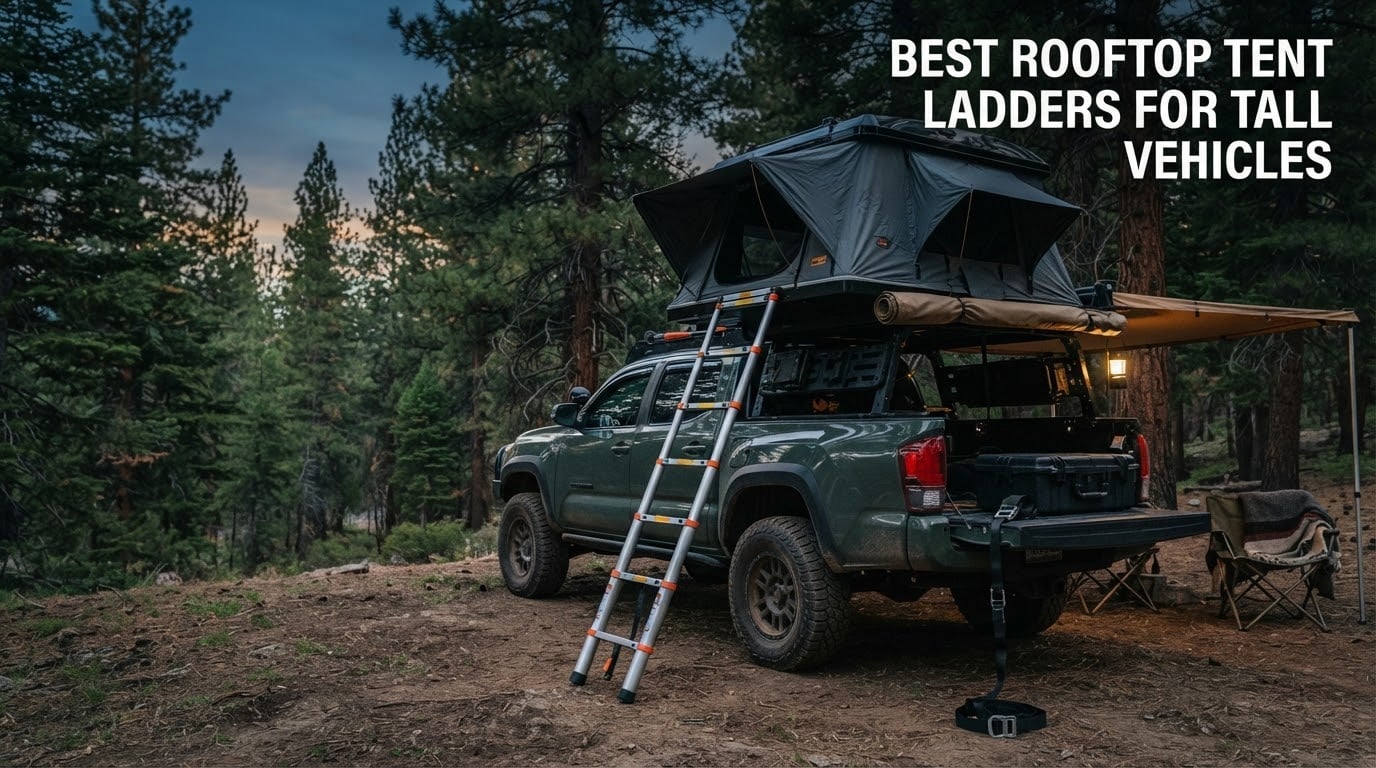 best rooftop tent ladders for tall vehicles